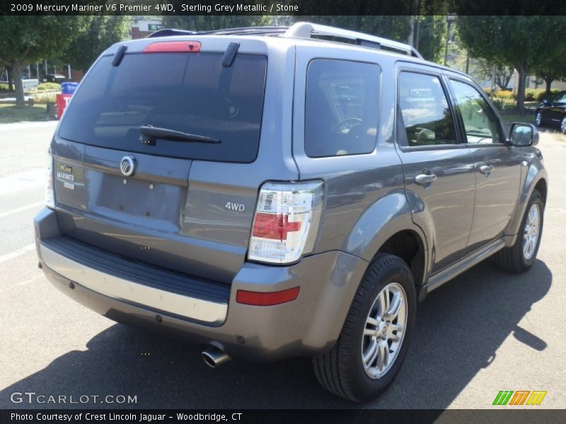Sterling Grey Metallic / Stone 2009 Mercury Mariner V6 Premier 4WD