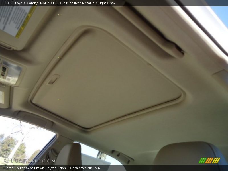 Classic Silver Metallic / Light Gray 2012 Toyota Camry Hybrid XLE
