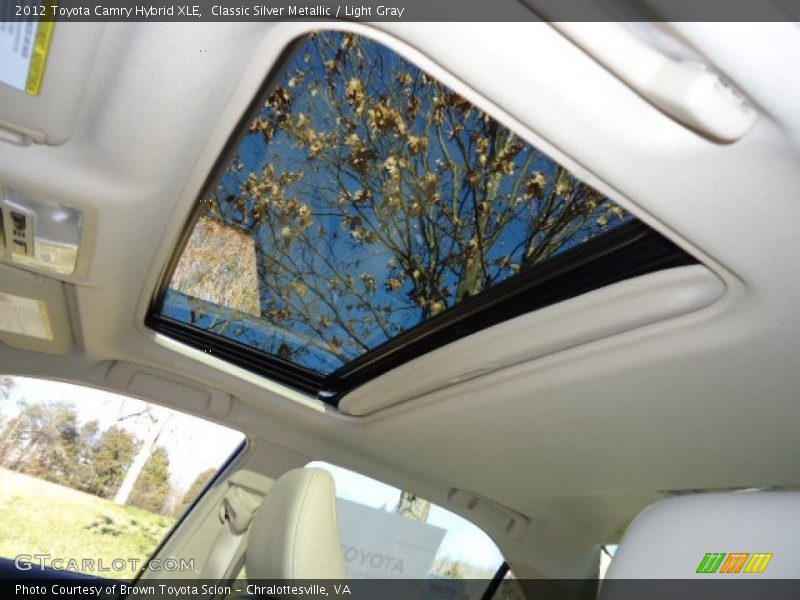 Classic Silver Metallic / Light Gray 2012 Toyota Camry Hybrid XLE