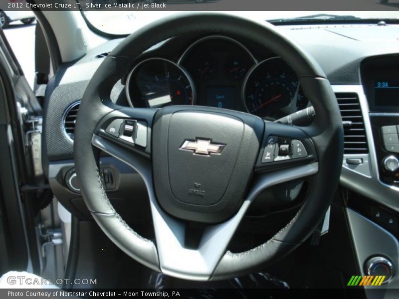 Silver Ice Metallic / Jet Black 2012 Chevrolet Cruze LT