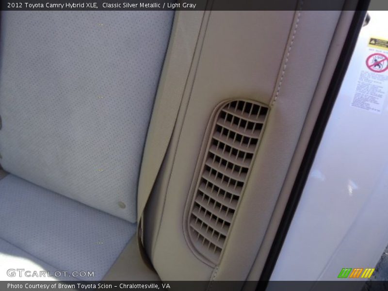 Classic Silver Metallic / Light Gray 2012 Toyota Camry Hybrid XLE