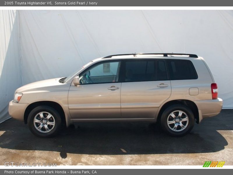 Sonora Gold Pearl / Ivory 2005 Toyota Highlander V6