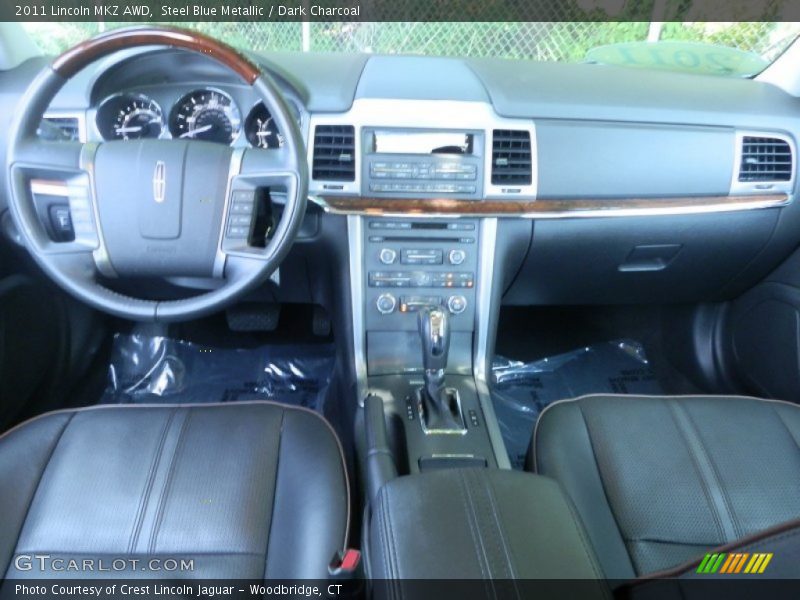 Steel Blue Metallic / Dark Charcoal 2011 Lincoln MKZ AWD