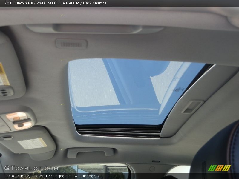 Steel Blue Metallic / Dark Charcoal 2011 Lincoln MKZ AWD