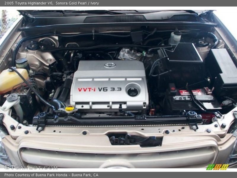 Sonora Gold Pearl / Ivory 2005 Toyota Highlander V6