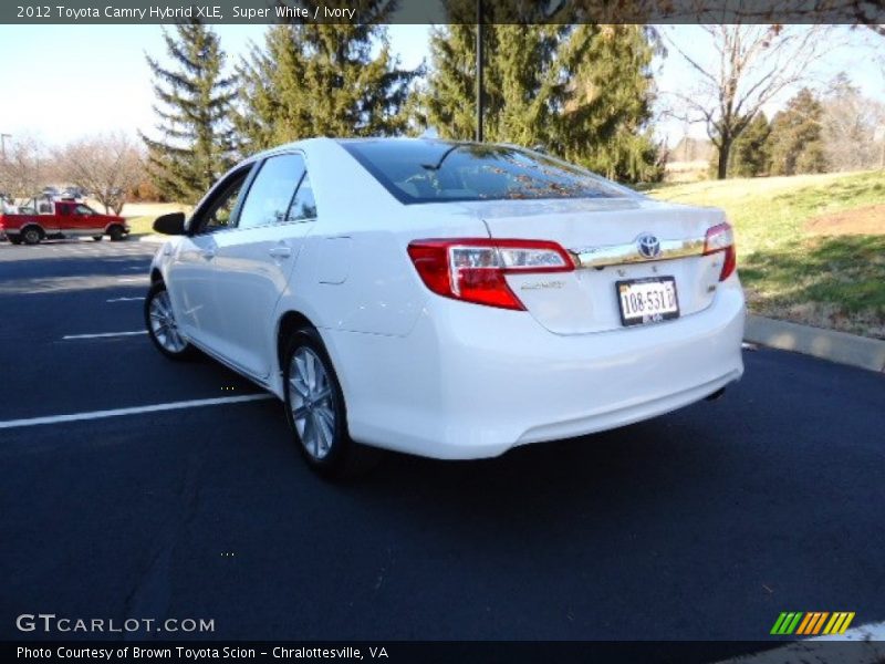 Super White / Ivory 2012 Toyota Camry Hybrid XLE