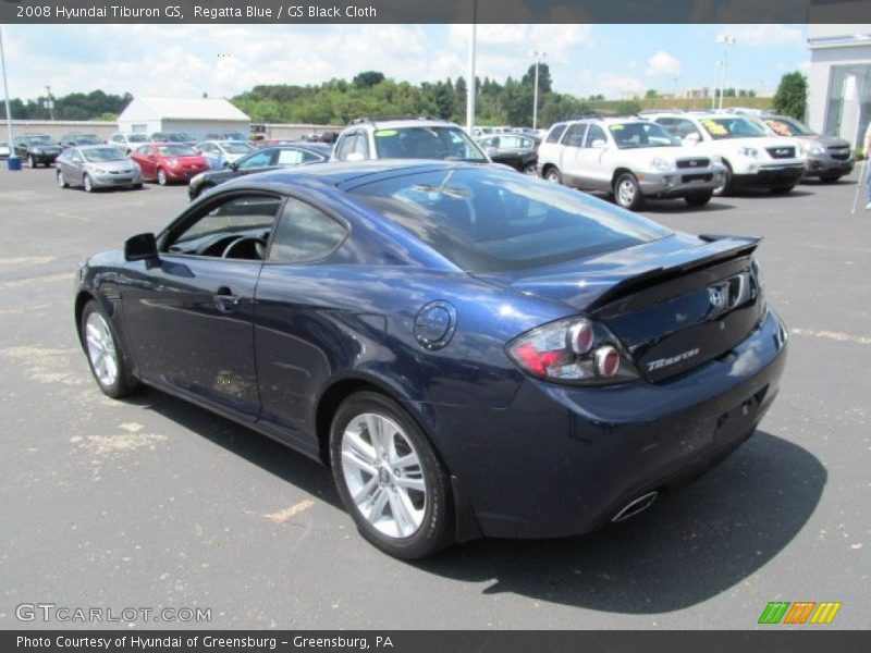 Regatta Blue / GS Black Cloth 2008 Hyundai Tiburon GS