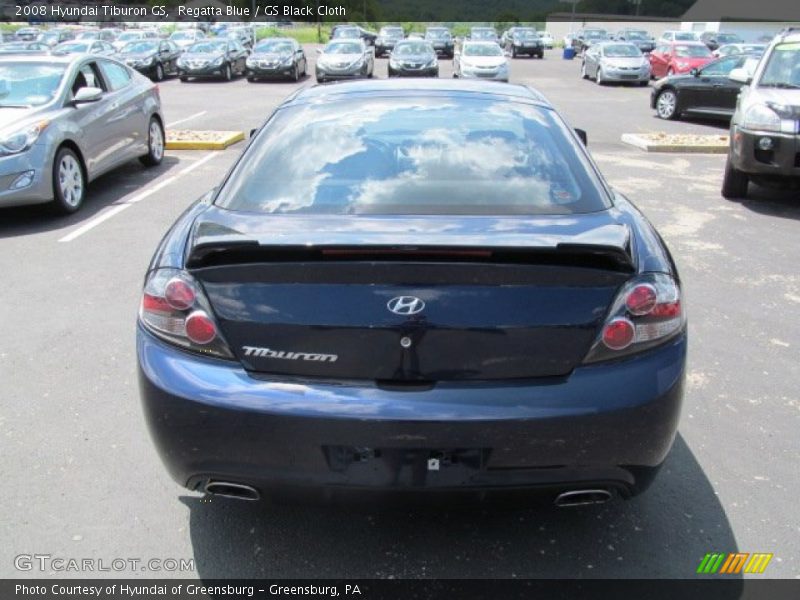 Regatta Blue / GS Black Cloth 2008 Hyundai Tiburon GS