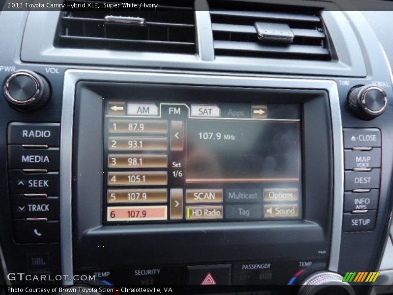 Super White / Ivory 2012 Toyota Camry Hybrid XLE