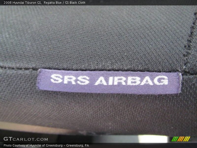 Regatta Blue / GS Black Cloth 2008 Hyundai Tiburon GS