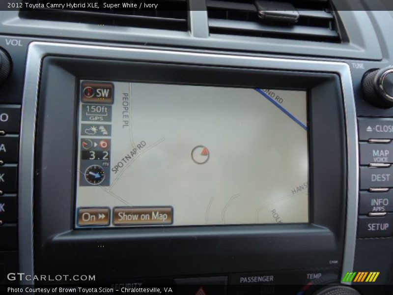 Super White / Ivory 2012 Toyota Camry Hybrid XLE