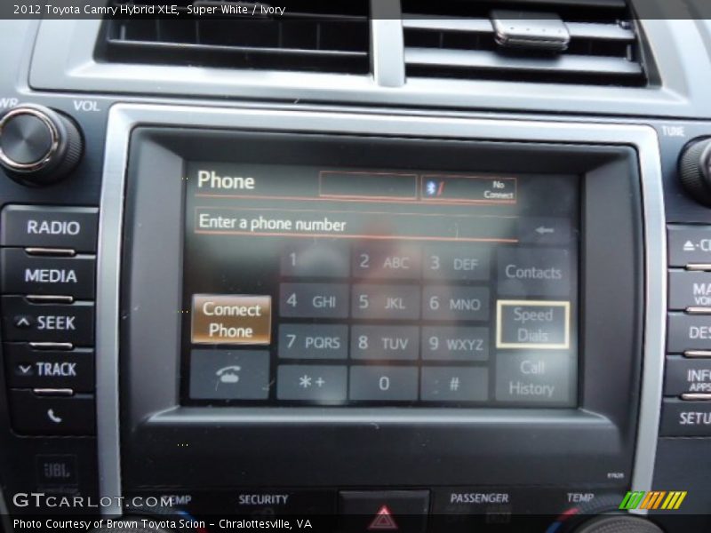 Super White / Ivory 2012 Toyota Camry Hybrid XLE