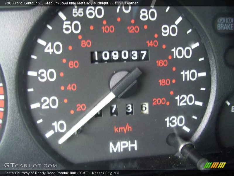 Medium Steel Blue Metallic / Midnight Blue SVT Leather 2000 Ford Contour SE