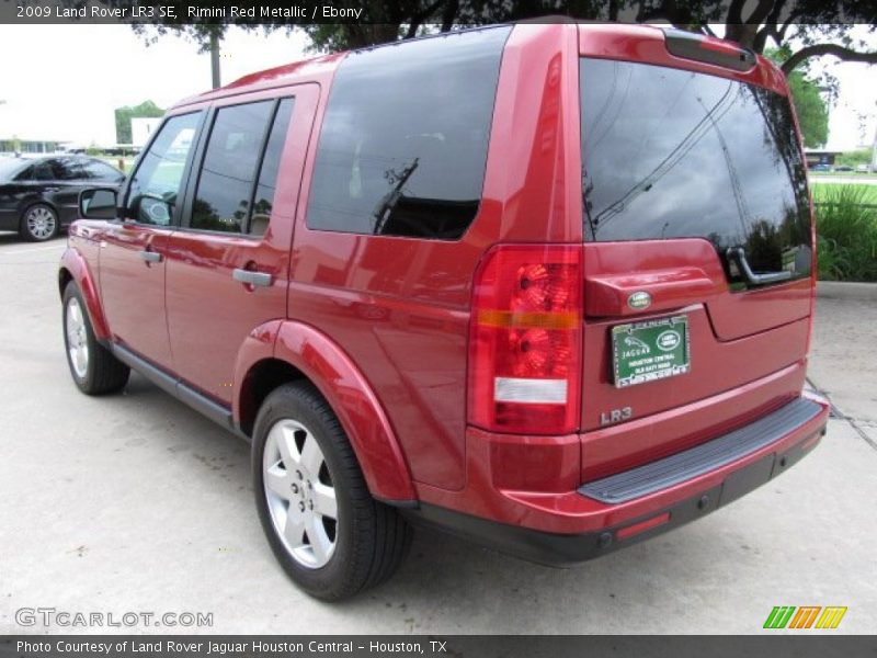 Rimini Red Metallic / Ebony 2009 Land Rover LR3 SE