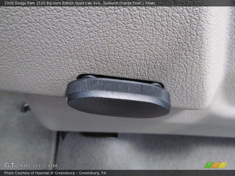 Sunburst Orange Pearl / Khaki 2008 Dodge Ram 1500 Big Horn Edition Quad Cab 4x4