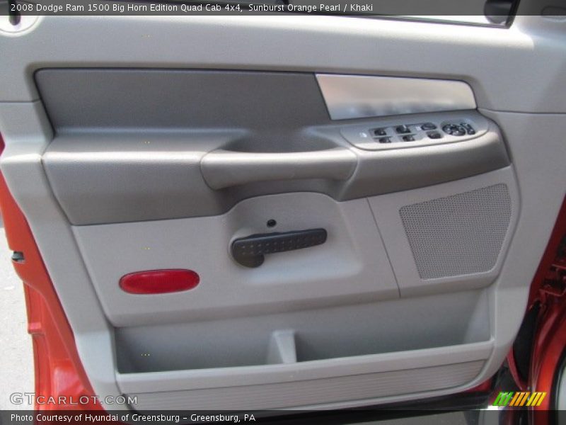 Sunburst Orange Pearl / Khaki 2008 Dodge Ram 1500 Big Horn Edition Quad Cab 4x4