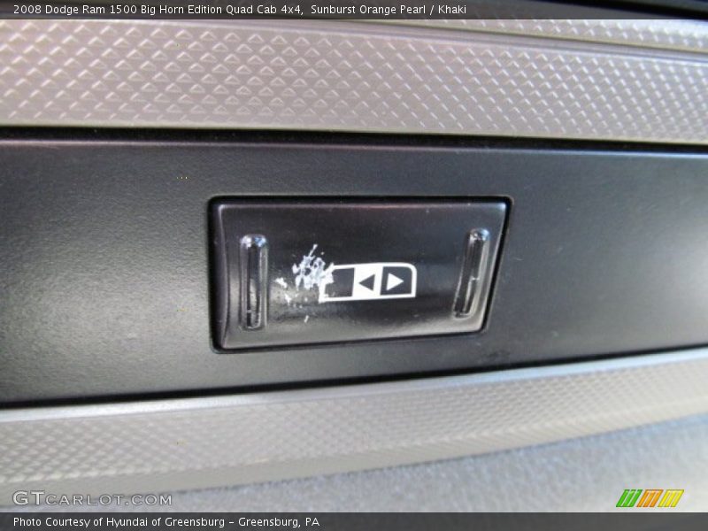 Sunburst Orange Pearl / Khaki 2008 Dodge Ram 1500 Big Horn Edition Quad Cab 4x4