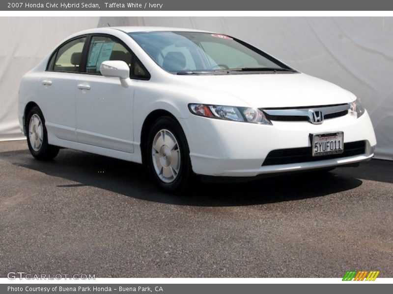 Taffeta White / Ivory 2007 Honda Civic Hybrid Sedan