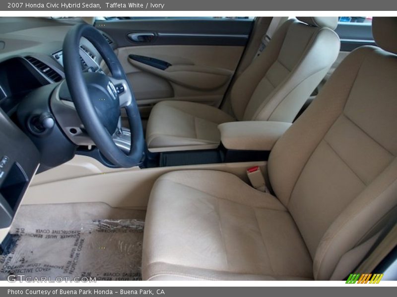 Taffeta White / Ivory 2007 Honda Civic Hybrid Sedan