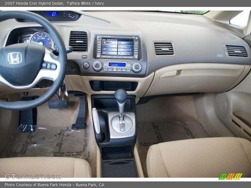 Taffeta White / Ivory 2007 Honda Civic Hybrid Sedan