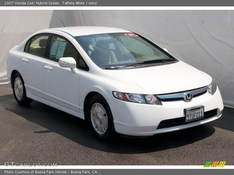 Taffeta White / Ivory 2007 Honda Civic Hybrid Sedan
