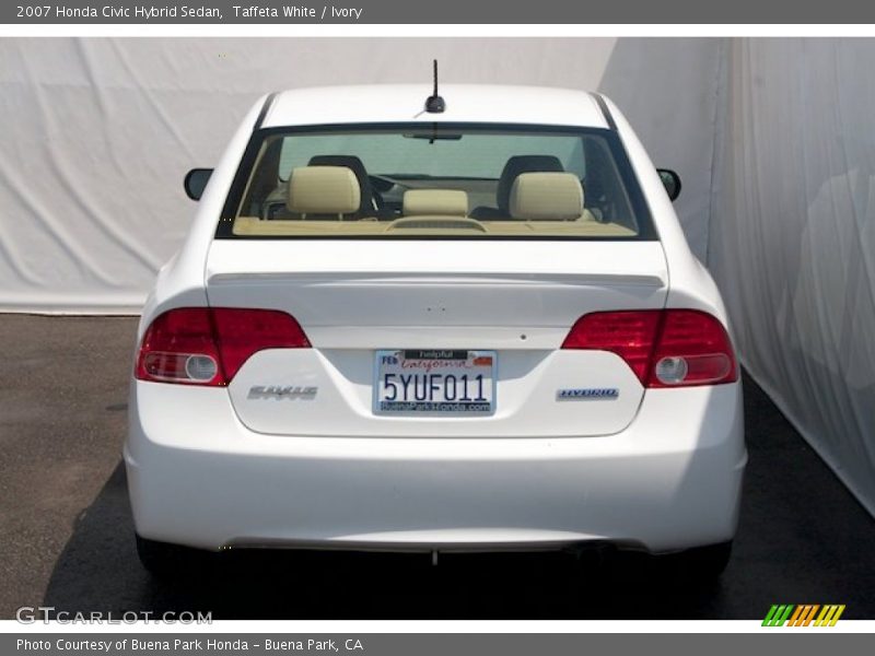 Taffeta White / Ivory 2007 Honda Civic Hybrid Sedan