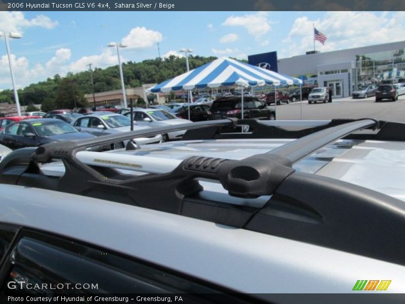 Sahara Silver / Beige 2006 Hyundai Tucson GLS V6 4x4