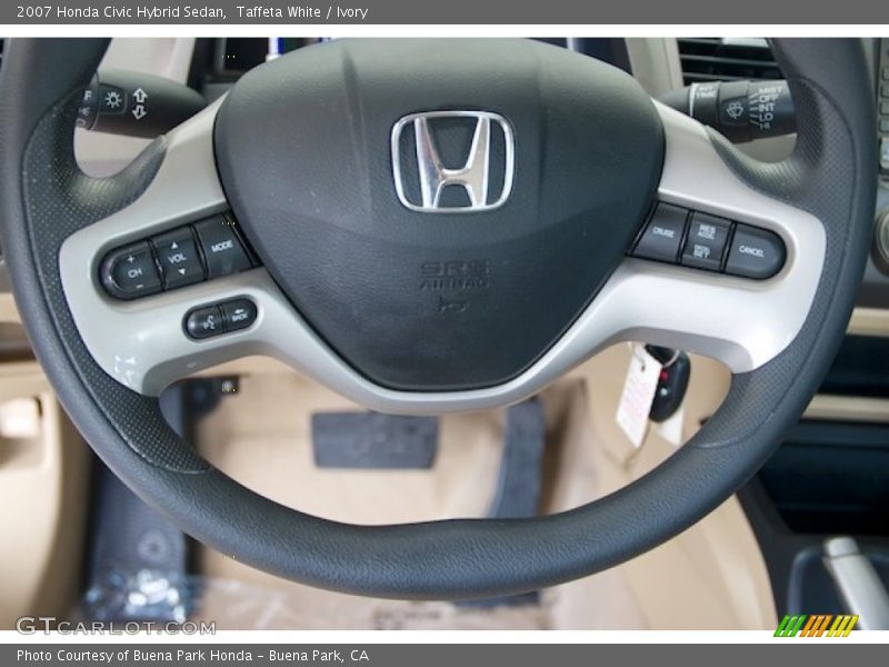 Taffeta White / Ivory 2007 Honda Civic Hybrid Sedan