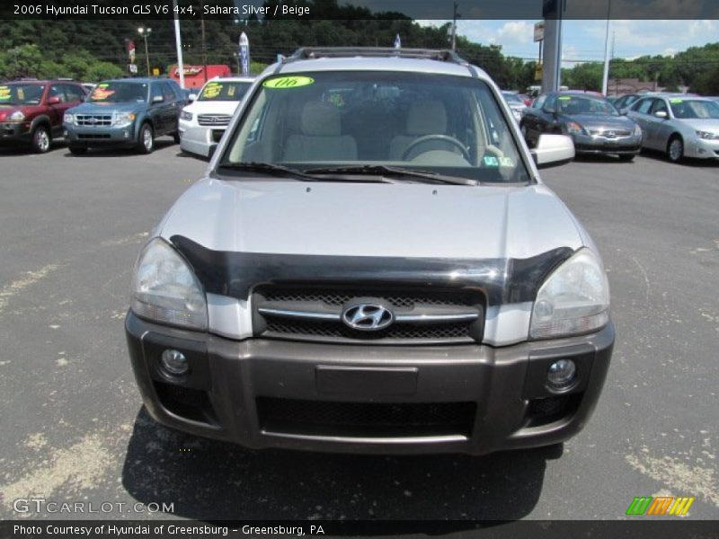 Sahara Silver / Beige 2006 Hyundai Tucson GLS V6 4x4