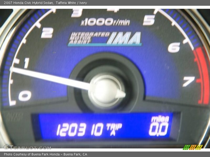 Taffeta White / Ivory 2007 Honda Civic Hybrid Sedan