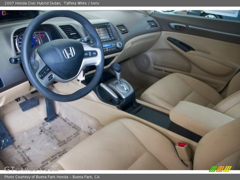 Taffeta White / Ivory 2007 Honda Civic Hybrid Sedan