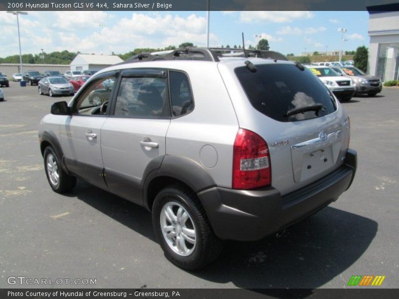 Sahara Silver / Beige 2006 Hyundai Tucson GLS V6 4x4