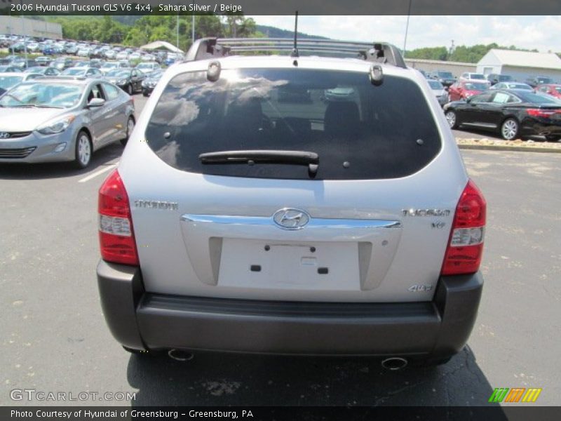 Sahara Silver / Beige 2006 Hyundai Tucson GLS V6 4x4