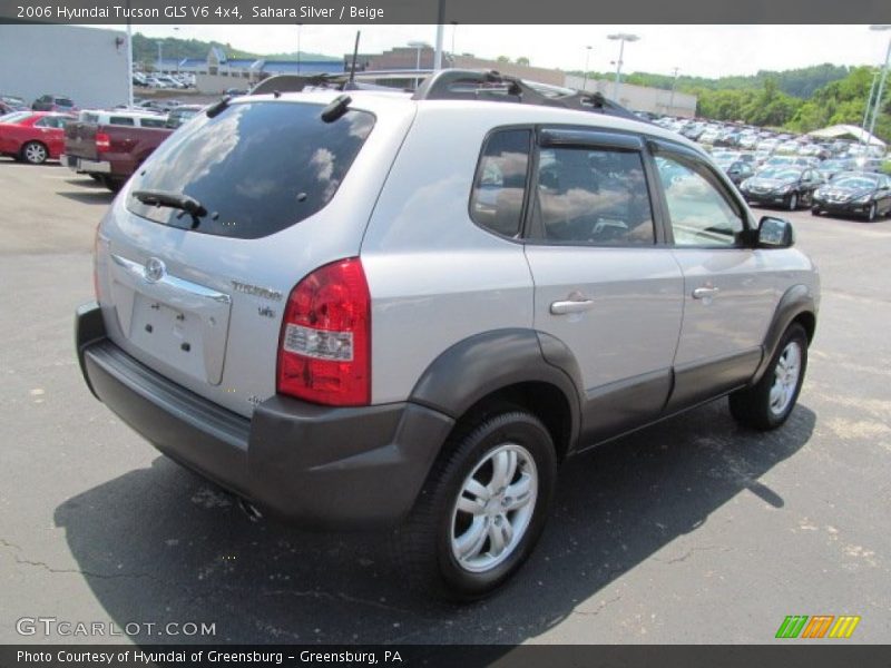 Sahara Silver / Beige 2006 Hyundai Tucson GLS V6 4x4