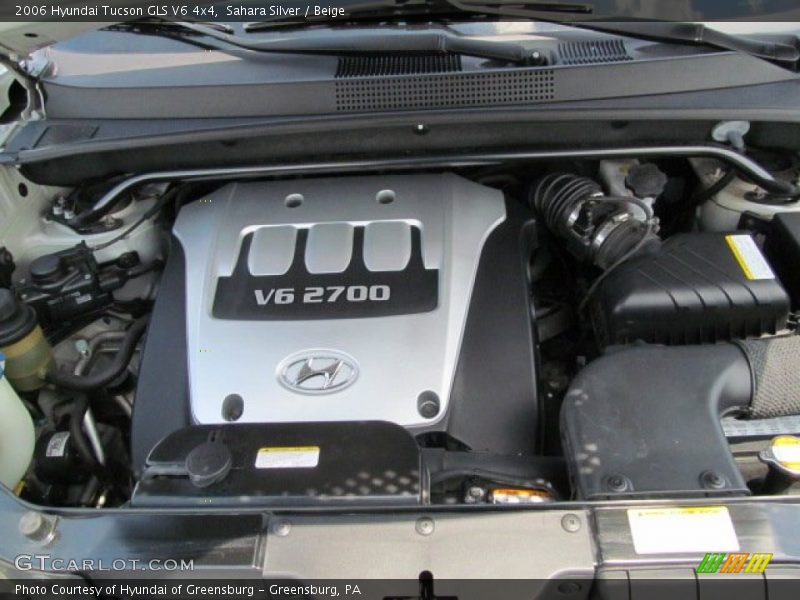 Sahara Silver / Beige 2006 Hyundai Tucson GLS V6 4x4