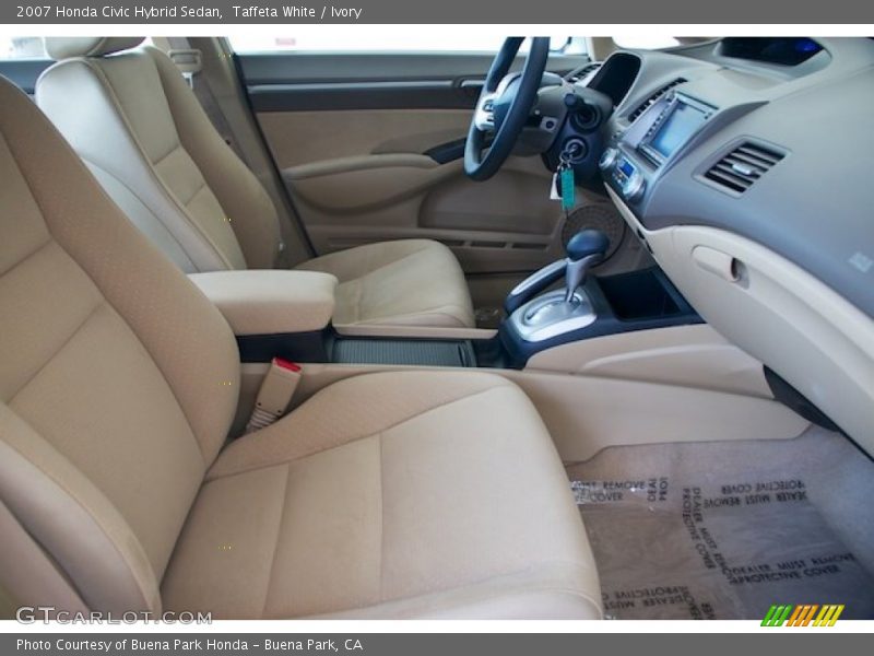 Taffeta White / Ivory 2007 Honda Civic Hybrid Sedan