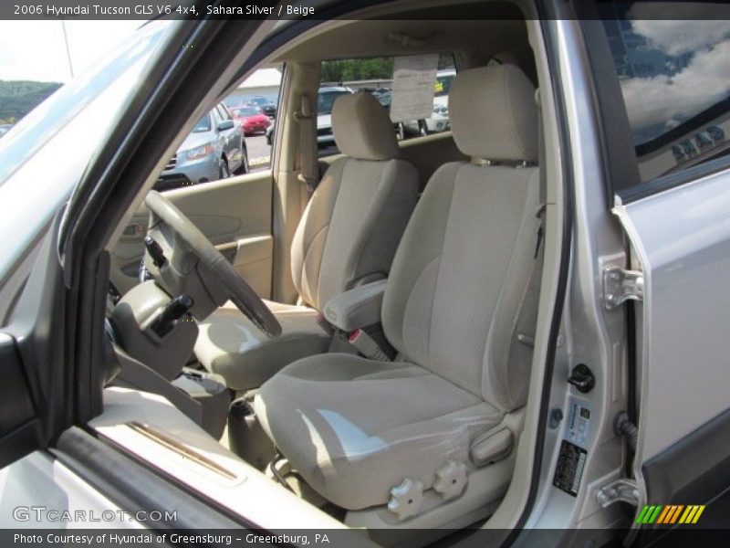 Sahara Silver / Beige 2006 Hyundai Tucson GLS V6 4x4