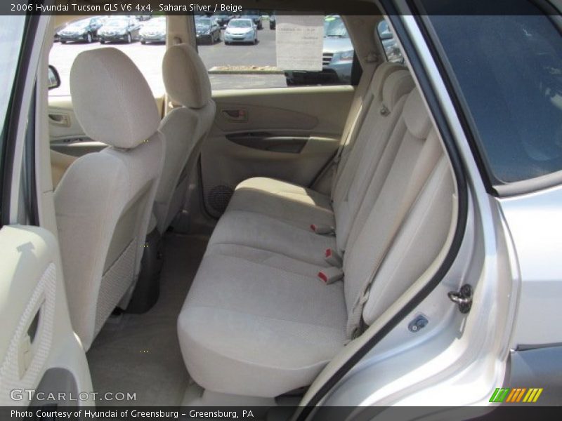 Sahara Silver / Beige 2006 Hyundai Tucson GLS V6 4x4