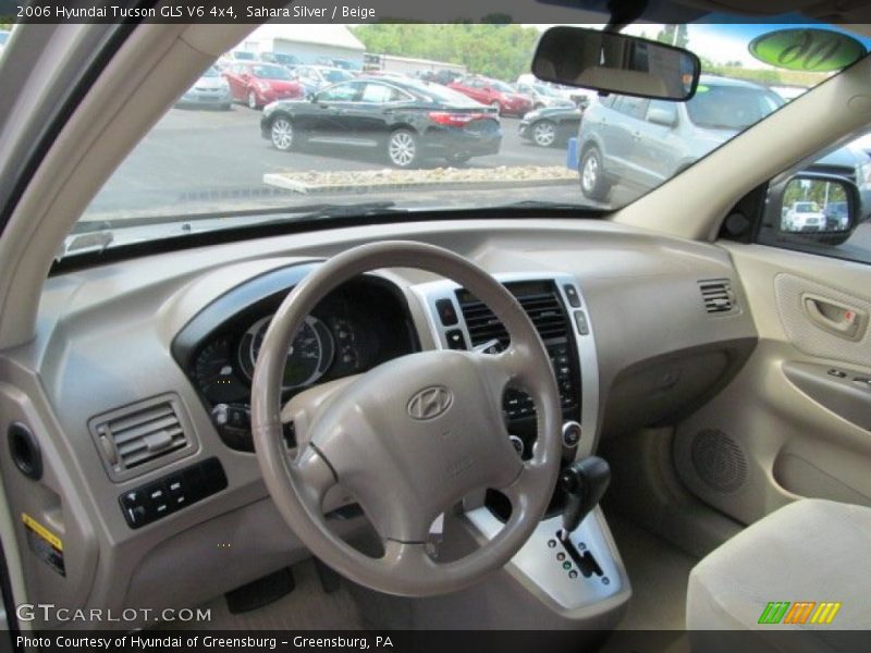 Sahara Silver / Beige 2006 Hyundai Tucson GLS V6 4x4