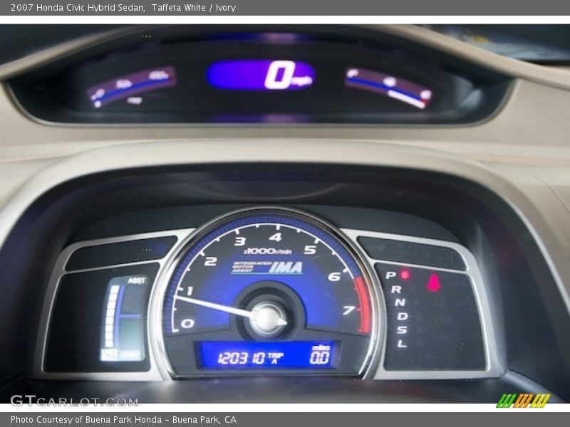 Taffeta White / Ivory 2007 Honda Civic Hybrid Sedan