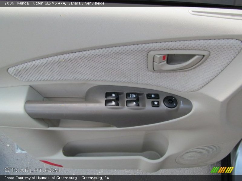 Sahara Silver / Beige 2006 Hyundai Tucson GLS V6 4x4