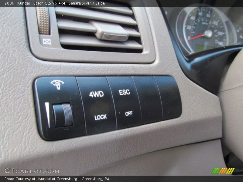 Sahara Silver / Beige 2006 Hyundai Tucson GLS V6 4x4