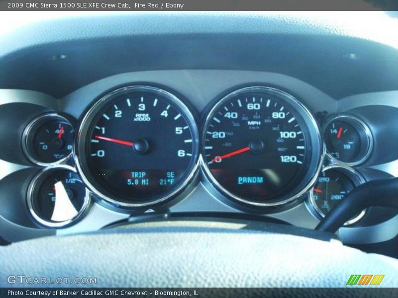 Fire Red / Ebony 2009 GMC Sierra 1500 SLE XFE Crew Cab