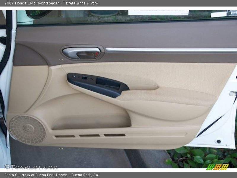 Taffeta White / Ivory 2007 Honda Civic Hybrid Sedan