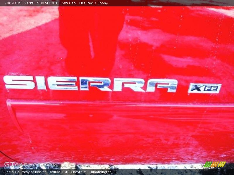 Fire Red / Ebony 2009 GMC Sierra 1500 SLE XFE Crew Cab