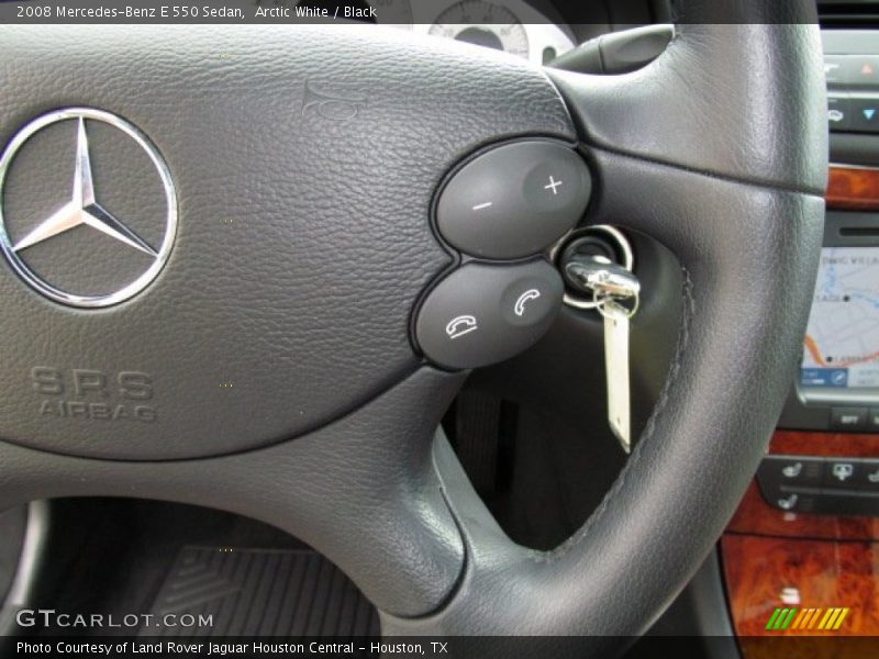 Arctic White / Black 2008 Mercedes-Benz E 550 Sedan