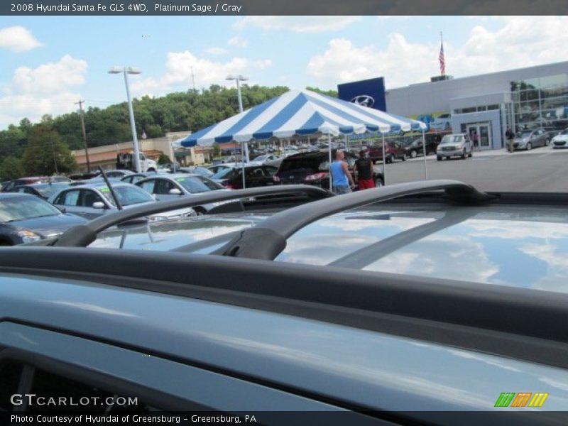 Platinum Sage / Gray 2008 Hyundai Santa Fe GLS 4WD
