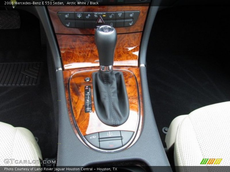 Arctic White / Black 2008 Mercedes-Benz E 550 Sedan