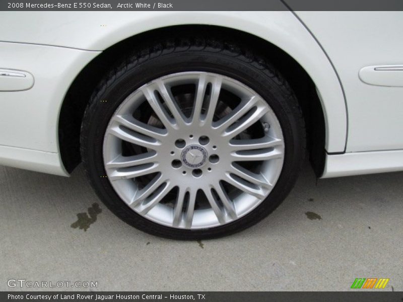 Arctic White / Black 2008 Mercedes-Benz E 550 Sedan