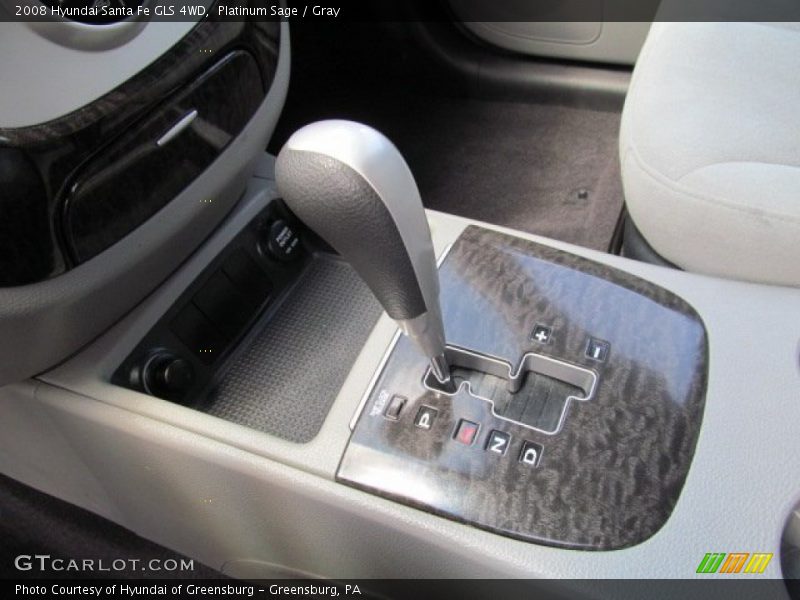 Platinum Sage / Gray 2008 Hyundai Santa Fe GLS 4WD